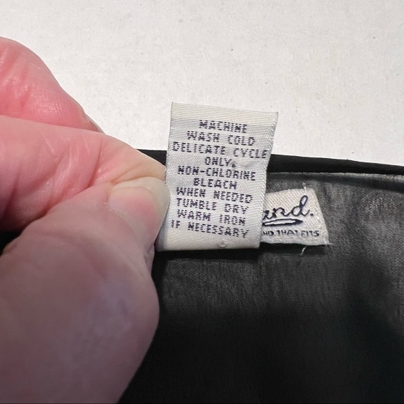 🍀LUCKY BRAND🍀 (EUC) VINTAGE BLACK SHEER WRAP AROUND TOP SIZE LARGE - Picture 8 of 11